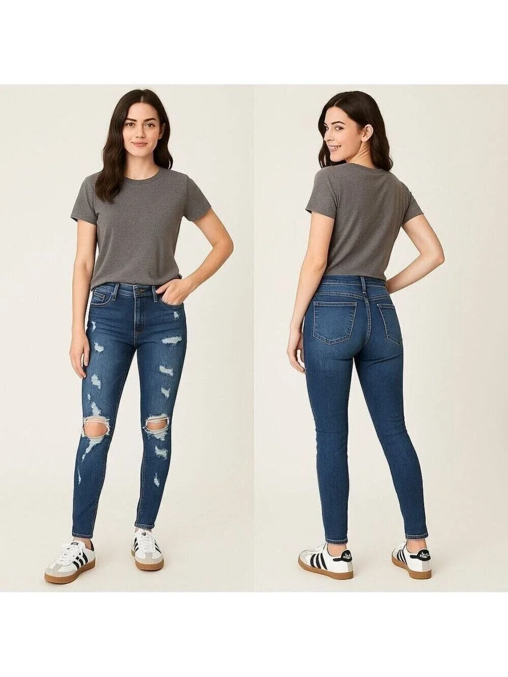 ✨🔥 KANCAN 👖 Women’s Low-Rise Distressed Skinny Jeans 👠 Size 24 🌟💃